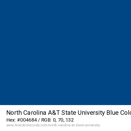 North Carolina A&T State University's Blue color solid image preview