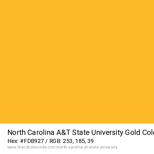 North Carolina A&T State University's Gold color solid image preview