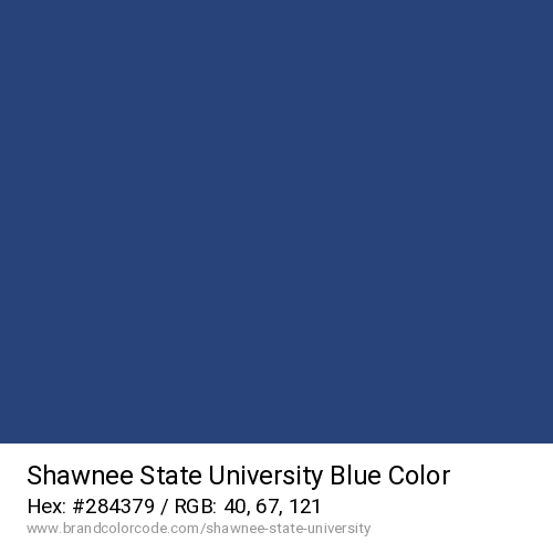 Shawnee State University's Blue color solid image preview