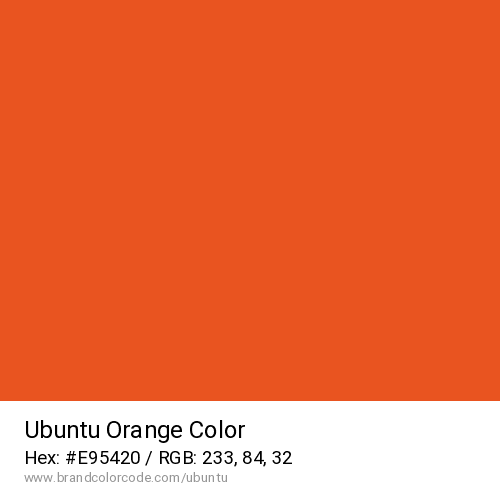 Ubuntu's Orange color solid image preview
