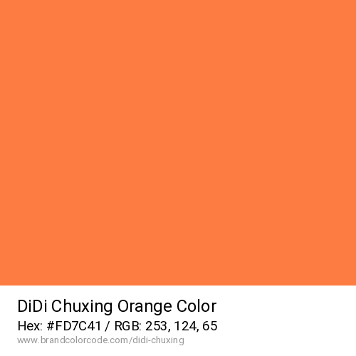 DiDi Chuxing's Orange color solid image preview