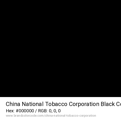 China National Tobacco Corporation's Black color solid image preview