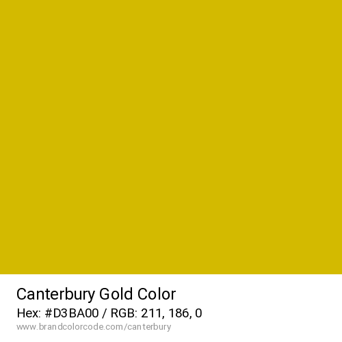 Canterbury's Gold color solid image preview