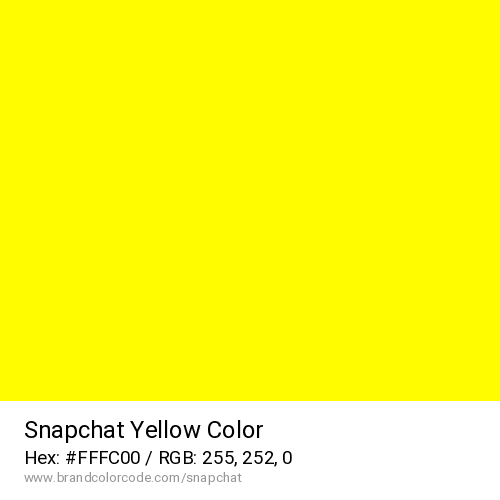 Snapchat's Yellow color solid image preview