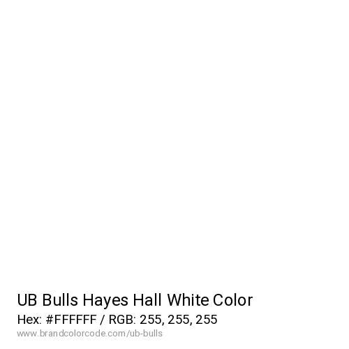 UB Bulls's Hayes Hall White color solid image preview