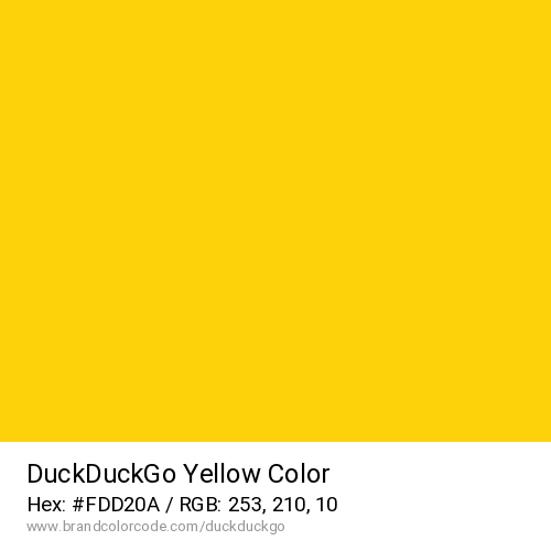 DuckDuckGo's Yellow color solid image preview