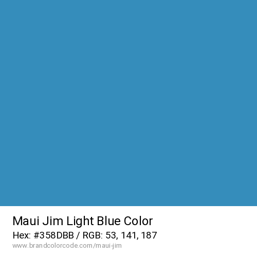 Maui Jim's Light Blue color solid image preview