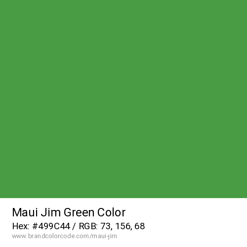 Maui Jim's Green color solid image preview