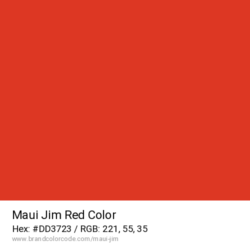 Maui Jim's Red color solid image preview