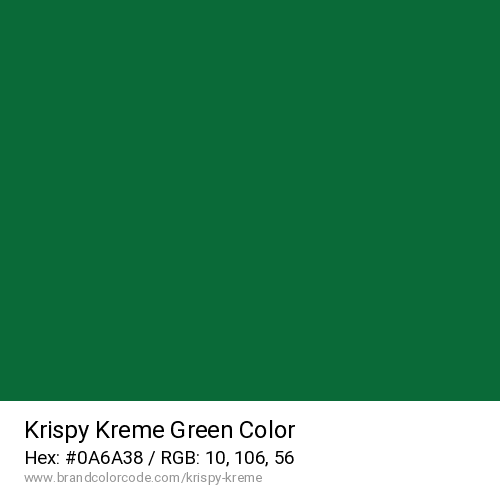 Krispy Kreme's Green color solid image preview