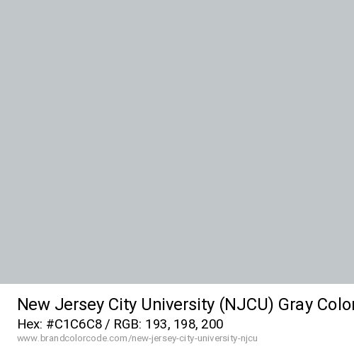New Jersey City University (NJCU)'s Gray color solid image preview