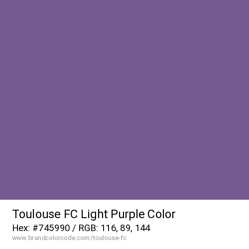 Toulouse FC's Light Purple color solid image preview