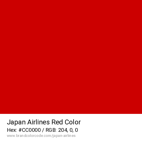 Japan Airlines's Red color solid image preview