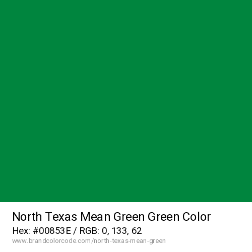 North Texas Mean Green's Green color solid image preview