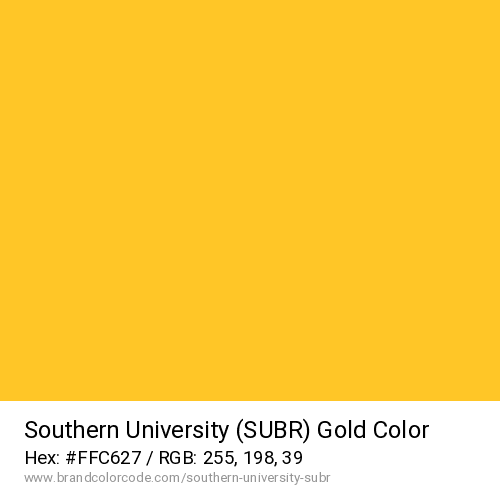 Southern University (SUBR)'s Gold color solid image preview