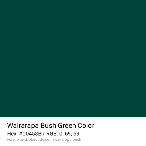 Wairarapa Bush's Green color solid image preview