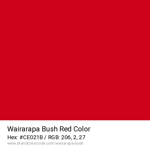 Wairarapa Bush's Red color solid image preview