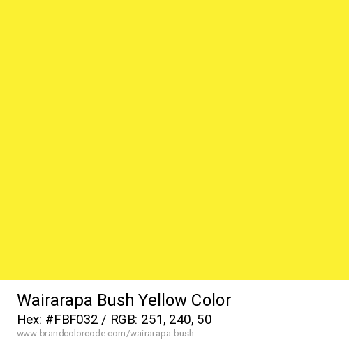Wairarapa Bush's Yellow color solid image preview