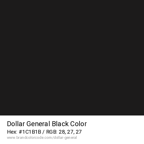 Dollar General's Black color solid image preview