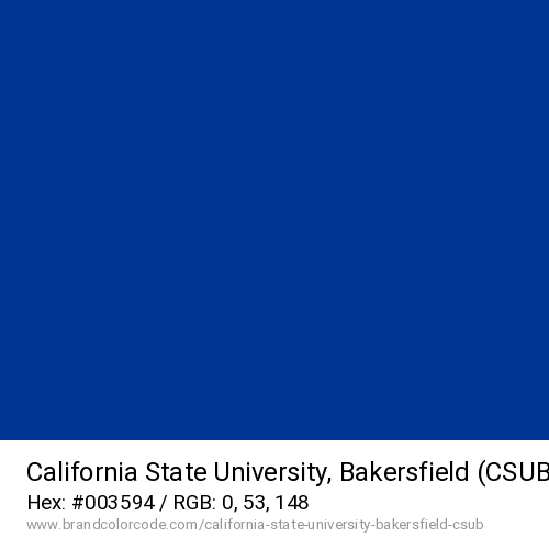 California State University, Bakersfield (CSUB)'s Blue color solid image preview