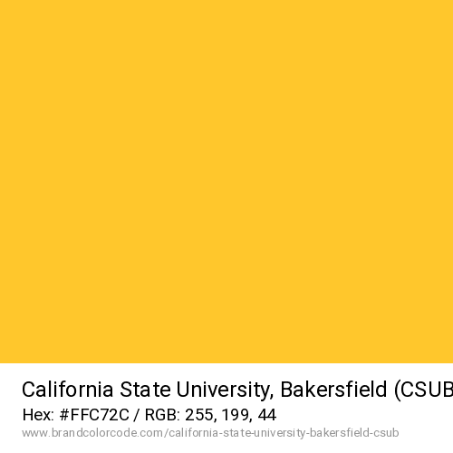 California State University, Bakersfield (CSUB)'s Gold color solid image preview