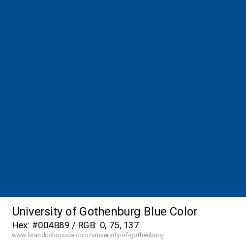 University of Gothenburg's Blue color solid image preview