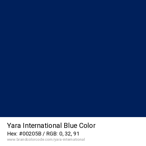 Yara International's Blue color solid image preview