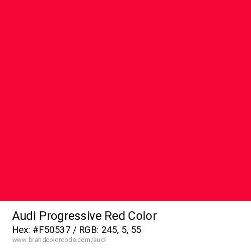 Audi's Progressive Red color solid image preview