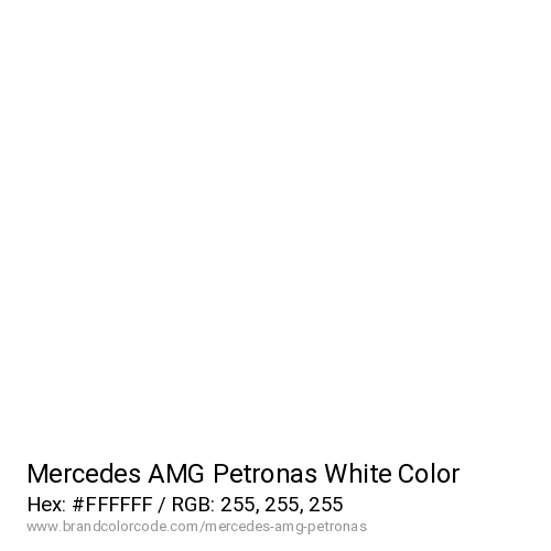 Mercedes AMG Petronas's White color solid image preview