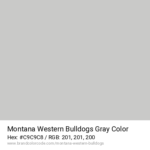 Montana Western Bulldogs's Gray color solid image preview