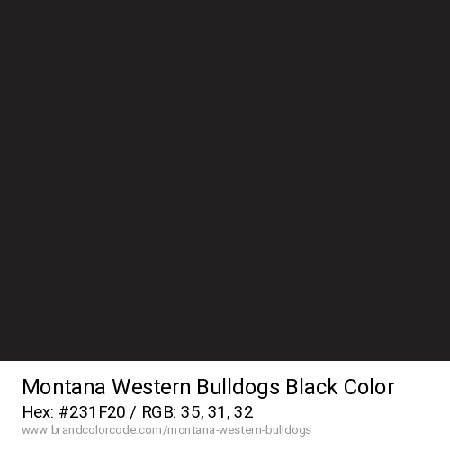 Montana Western Bulldogs's Black color solid image preview