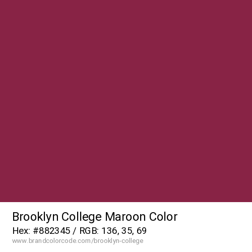 Brooklyn College's Maroon color solid image preview
