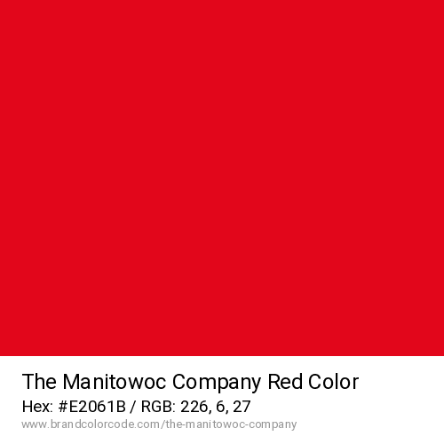 The Manitowoc Company's Red color solid image preview