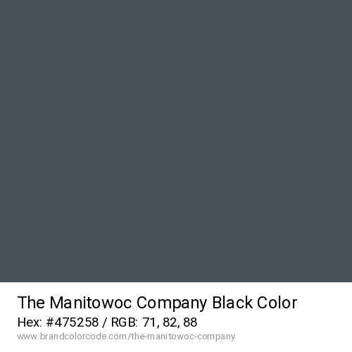 The Manitowoc Company's Black color solid image preview