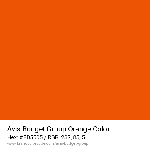 Avis Budget Group's Orange color solid image preview