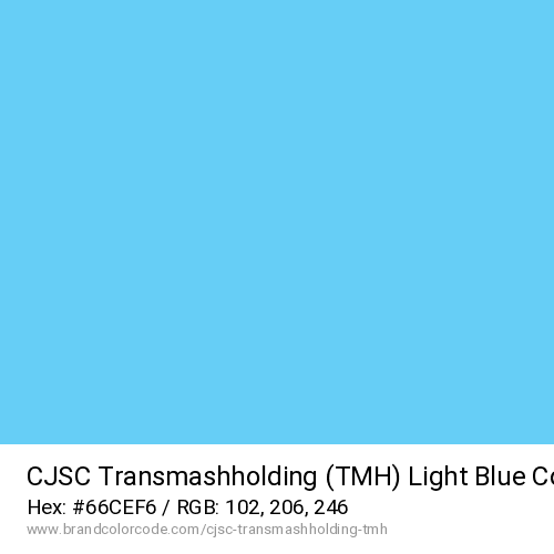CJSC Transmashholding (TMH)'s Light Blue color solid image preview