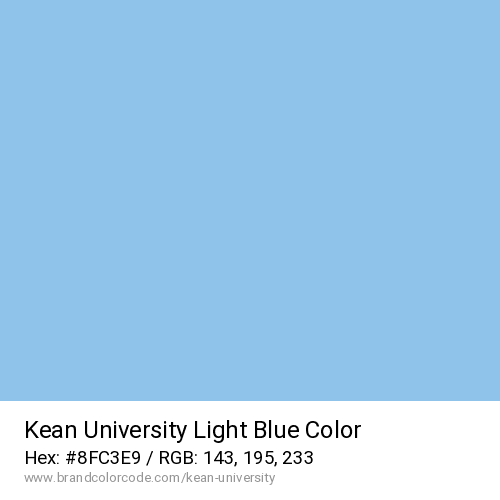 Kean University's Light Blue color solid image preview