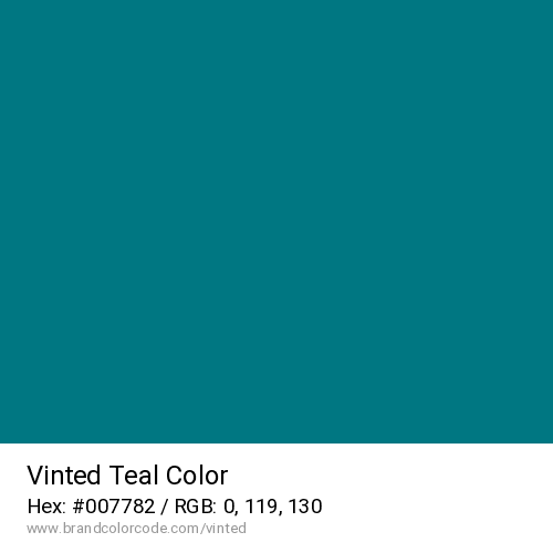 Vinted's Teal color solid image preview