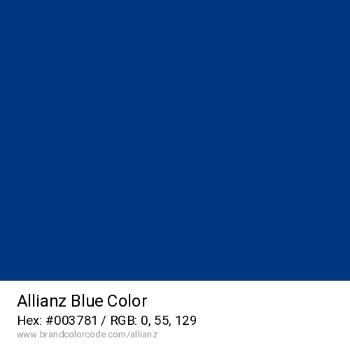Allianz's Blue color solid image preview