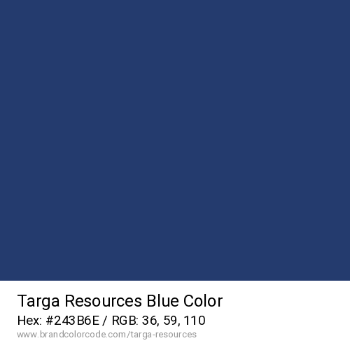 Targa Resources's Blue color solid image preview