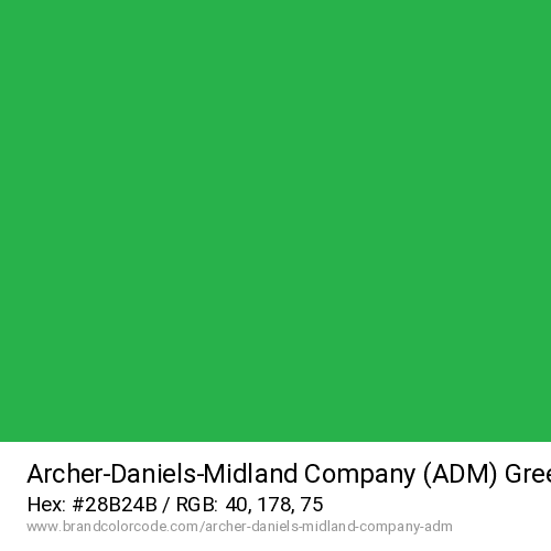 Archer-Daniels-Midland Company (ADM)'s Green color solid image preview