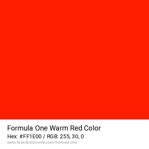 Formula One's Warm Red color solid image preview