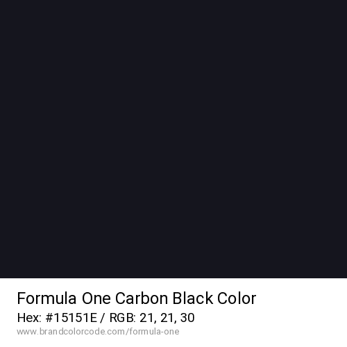 Formula One's Carbon Black color solid image preview
