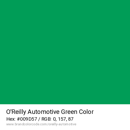 O’Reilly Automotive's Green color solid image preview