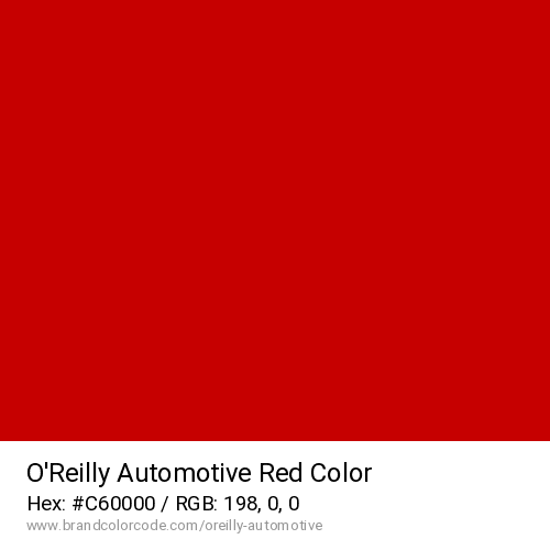 O’Reilly Automotive's Red color solid image preview