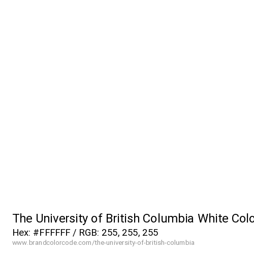 The University of British Columbia's White color solid image preview