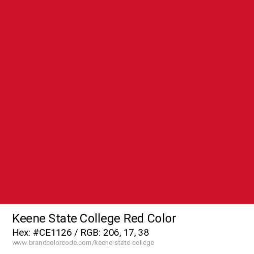 Keene State College's Red color solid image preview