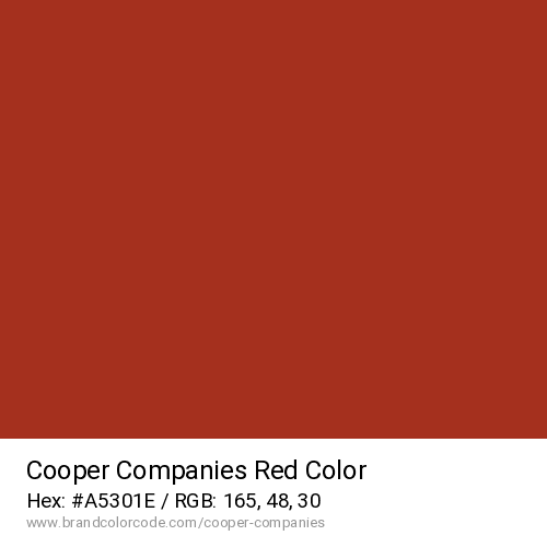 Cooper Companies's Red color solid image preview