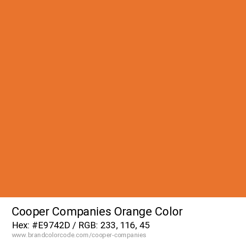 Cooper Companies's Orange color solid image preview