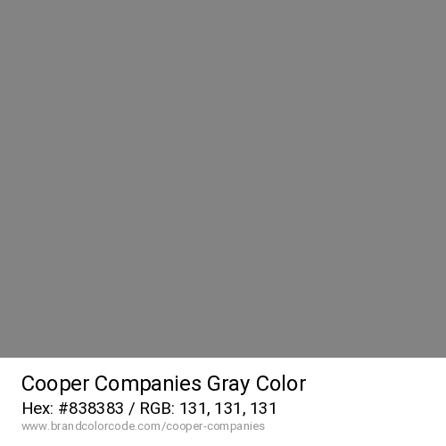 Cooper Companies's Gray color solid image preview